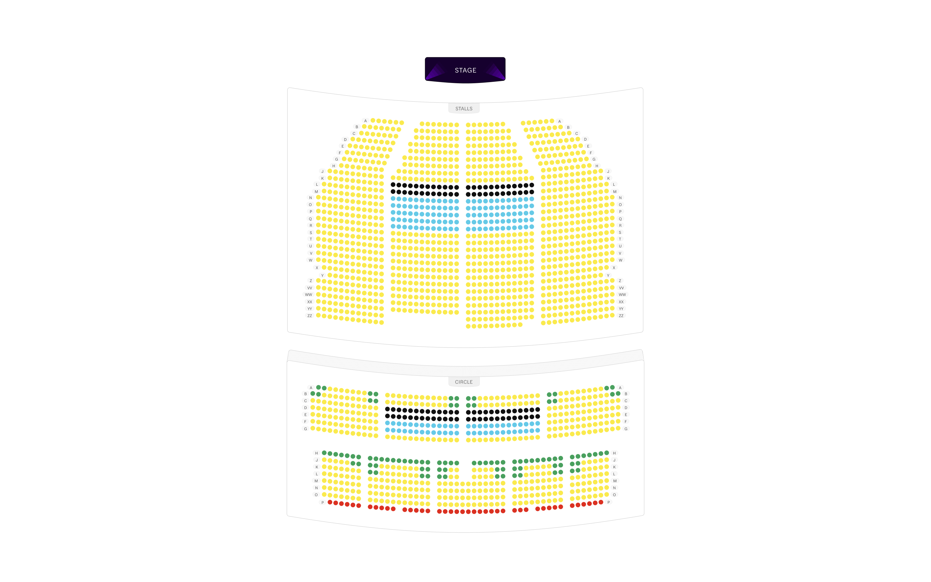 Dominion Theatre Seating Plan