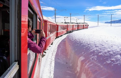 Bernina Red Train Ticket