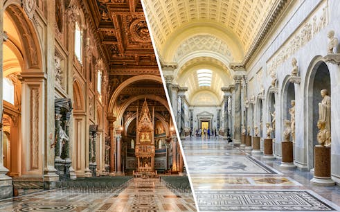 combo (economize 5%): catacombs of st. callixtus + st. john lateran with audio guide + vatican museums & sistine chapel tickets-1