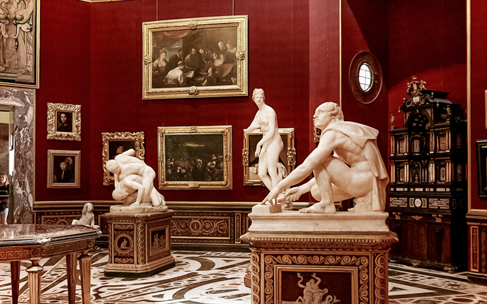 The Tribune room inside Uffizi Gallery