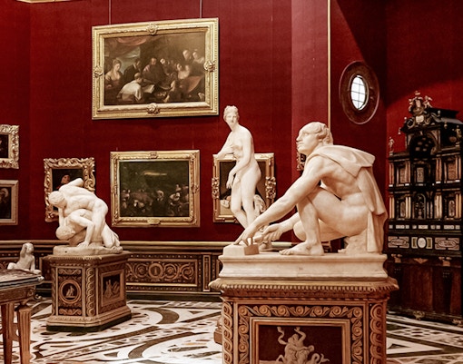 The Tribune room inside Uffizi Gallery