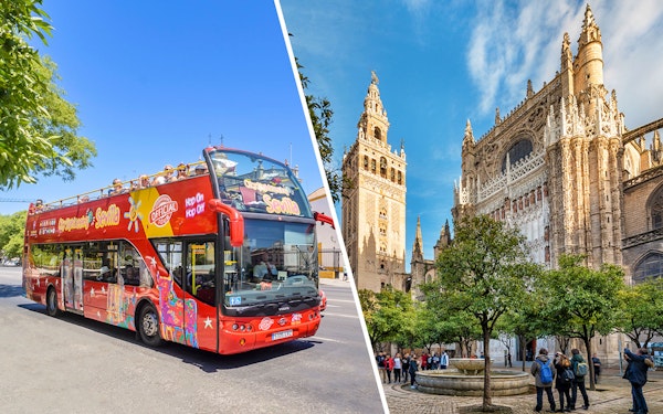Combo: Seville Cathedral & La Giralda Tickets + Seville Hop-on-Hop-off Bus Tour