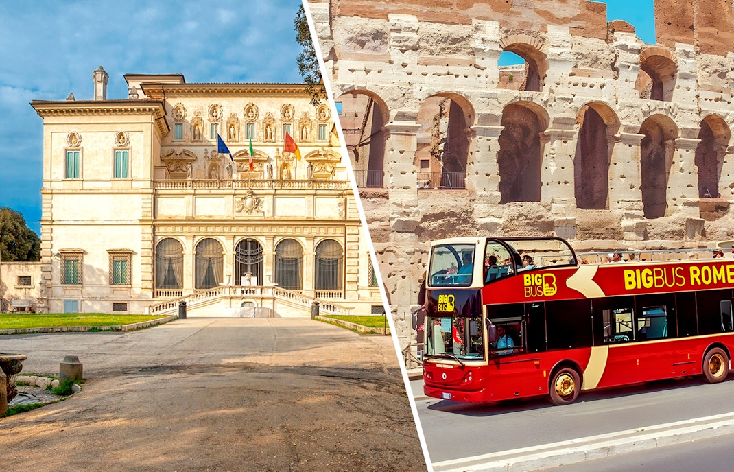 Borghese Gallery and Big Bus Rome tickets