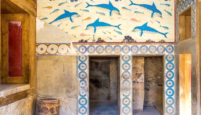 Royal Apartments inside Knossos Palace