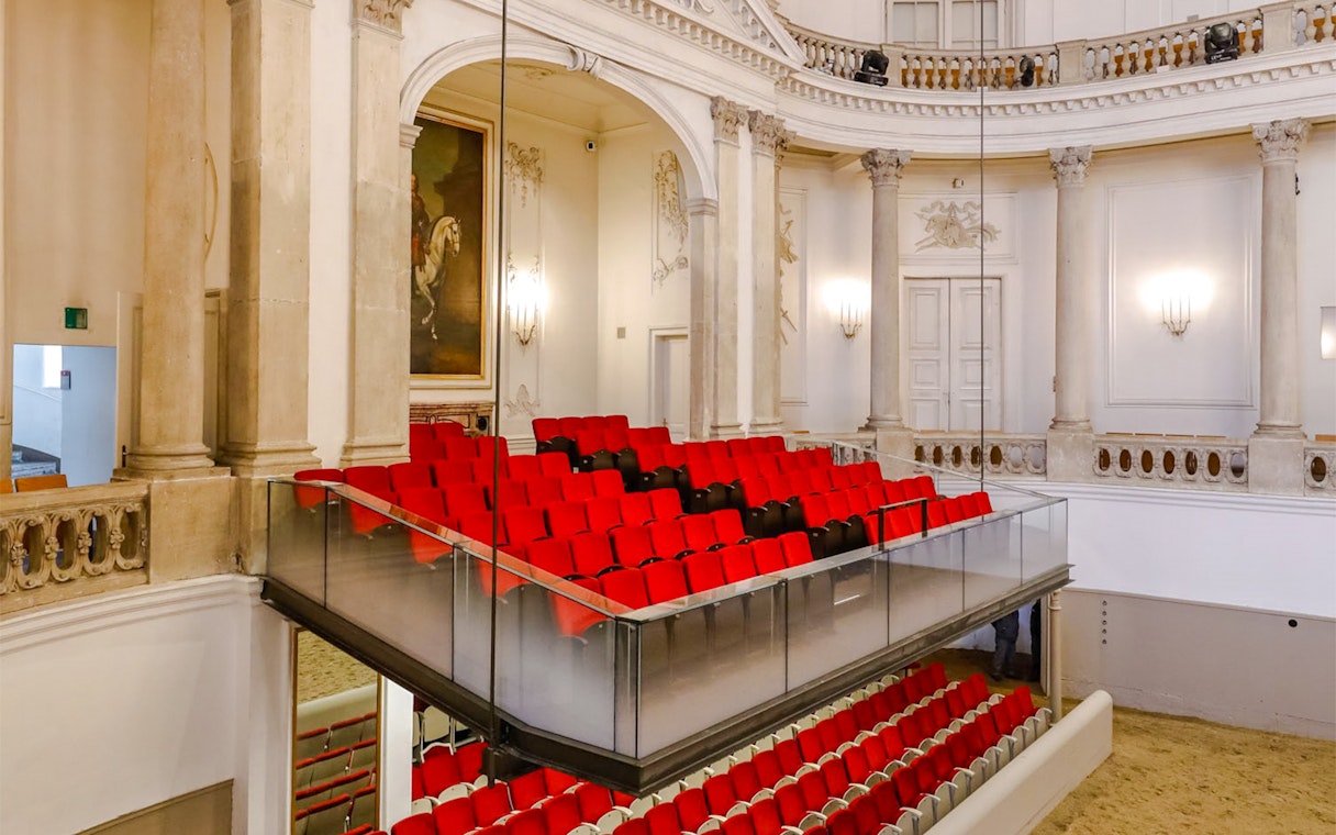 Arena seating at the Spanish Riding School, Vienna.
