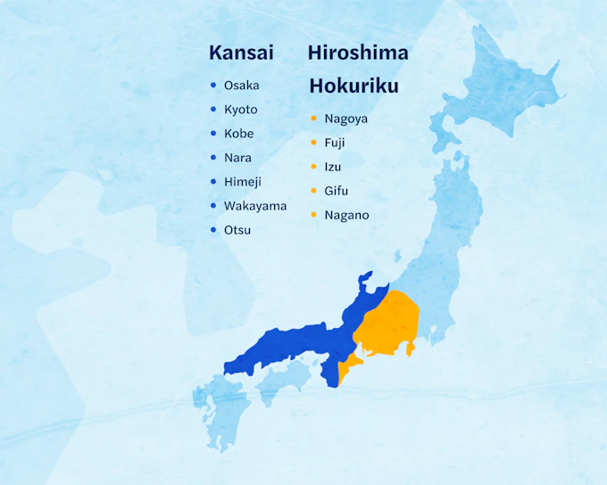 JR Pass: Kansai with Hiroshima or Hokuriku