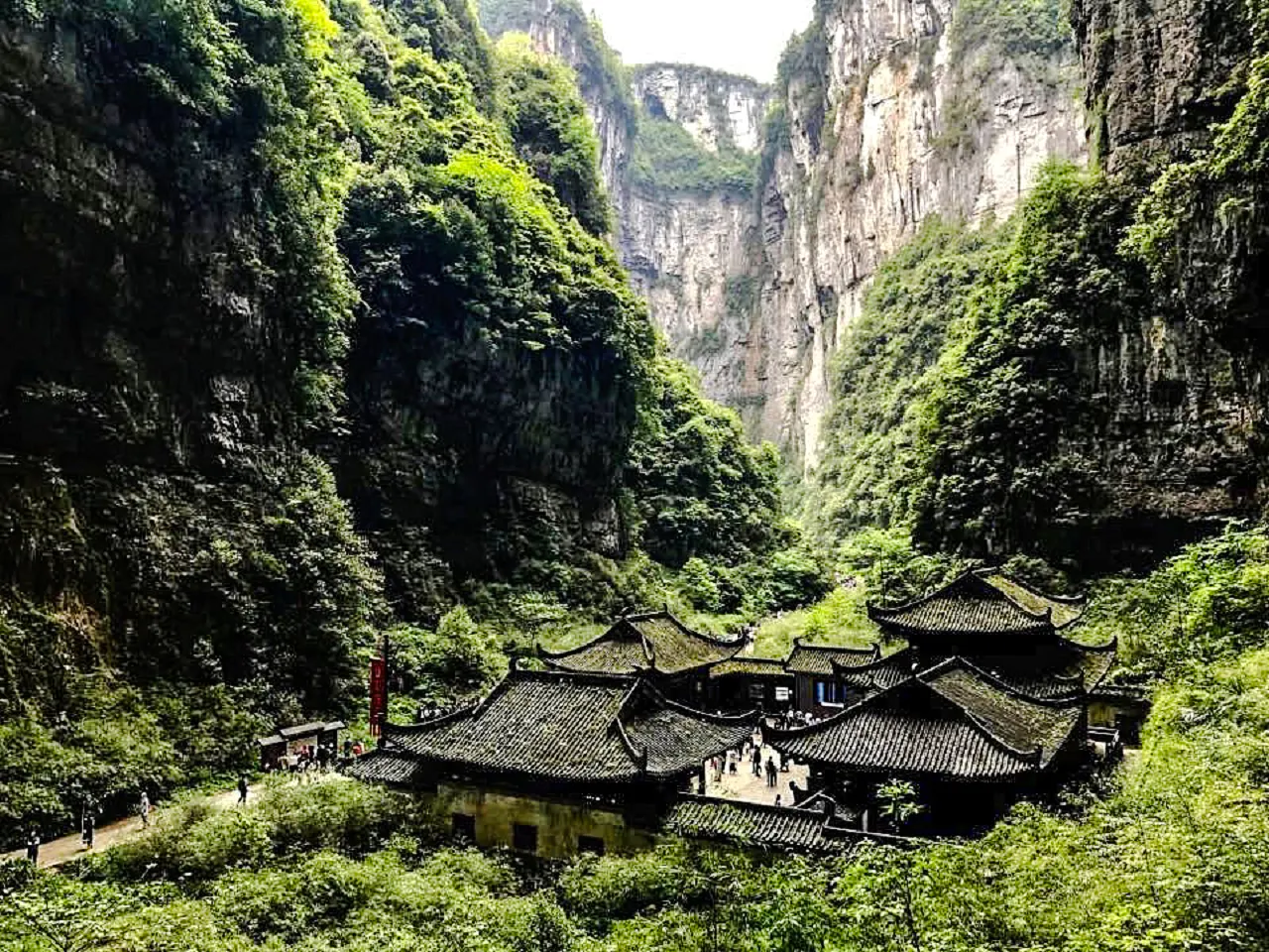 À partir de Chongqing : visite du karst de Wulong avec un guide anglophone