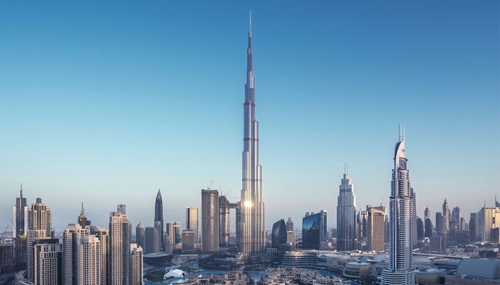 Dubai skyline, United Arab Emirates