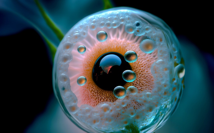 Digital art installation with abstract patterns at Signal Space Digital Art Gallery.