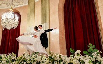 Dancers performing at the Imperial Gala Concert, Palais Auersperg, Vienna.