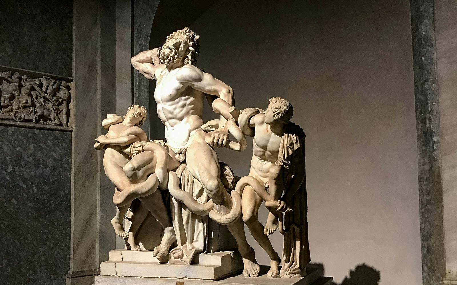 Laocoön and His Sons sculpture in the Vatican Museum, Rome, Italy.