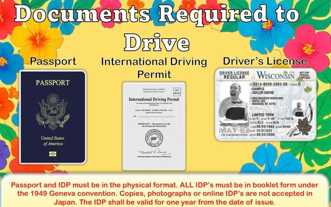 Passport, International Driving Permit, and driver's license required for go-karting in Tokyo.