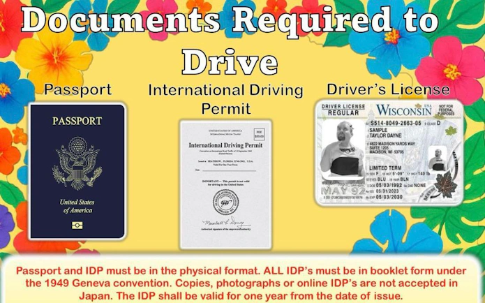Passport, International Driving Permit, and driver's license required for go-karting in Tokyo.