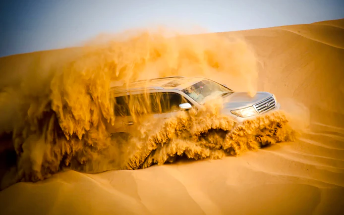 Dubai Evening Desert Safari with 4x4 Dune Bashing, BBQ Dinner, Live Shows & Hotel Transfers