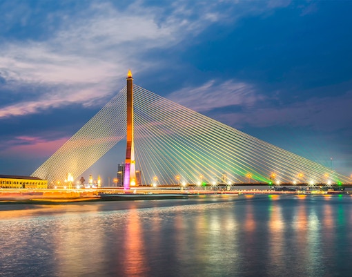 Rama VIII bridge, Bangkok, Thailand