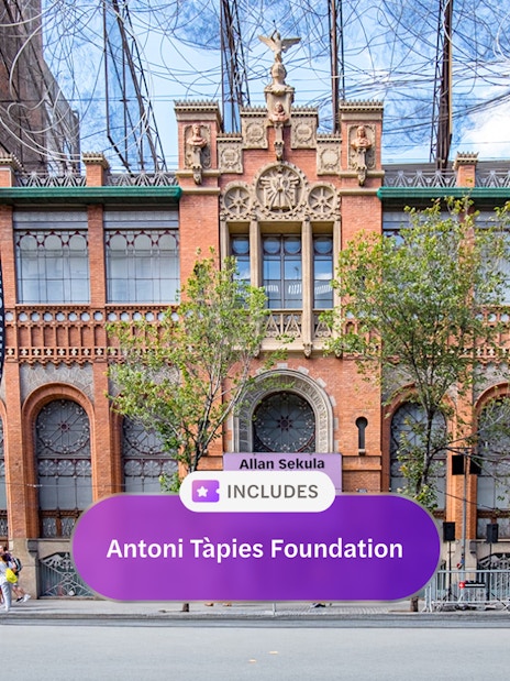 Fundacio Tapies modernist building by Domenech i Montaner in Barcelona.