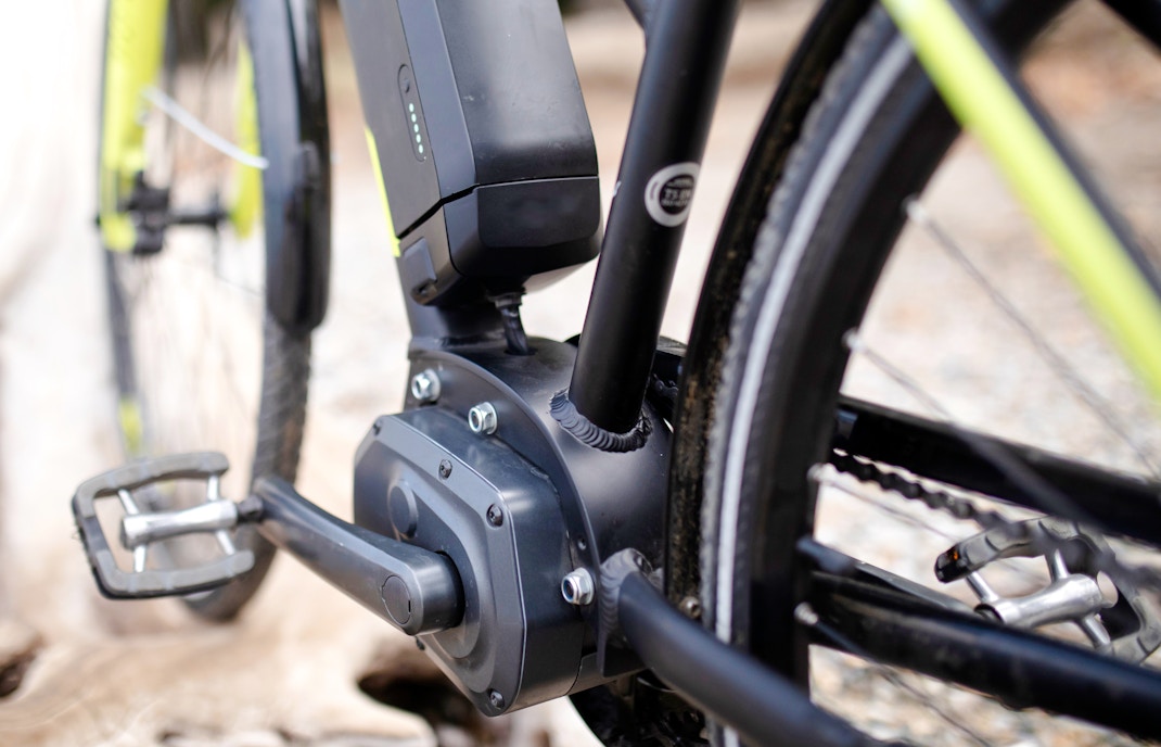 e bike detailed view of pedal