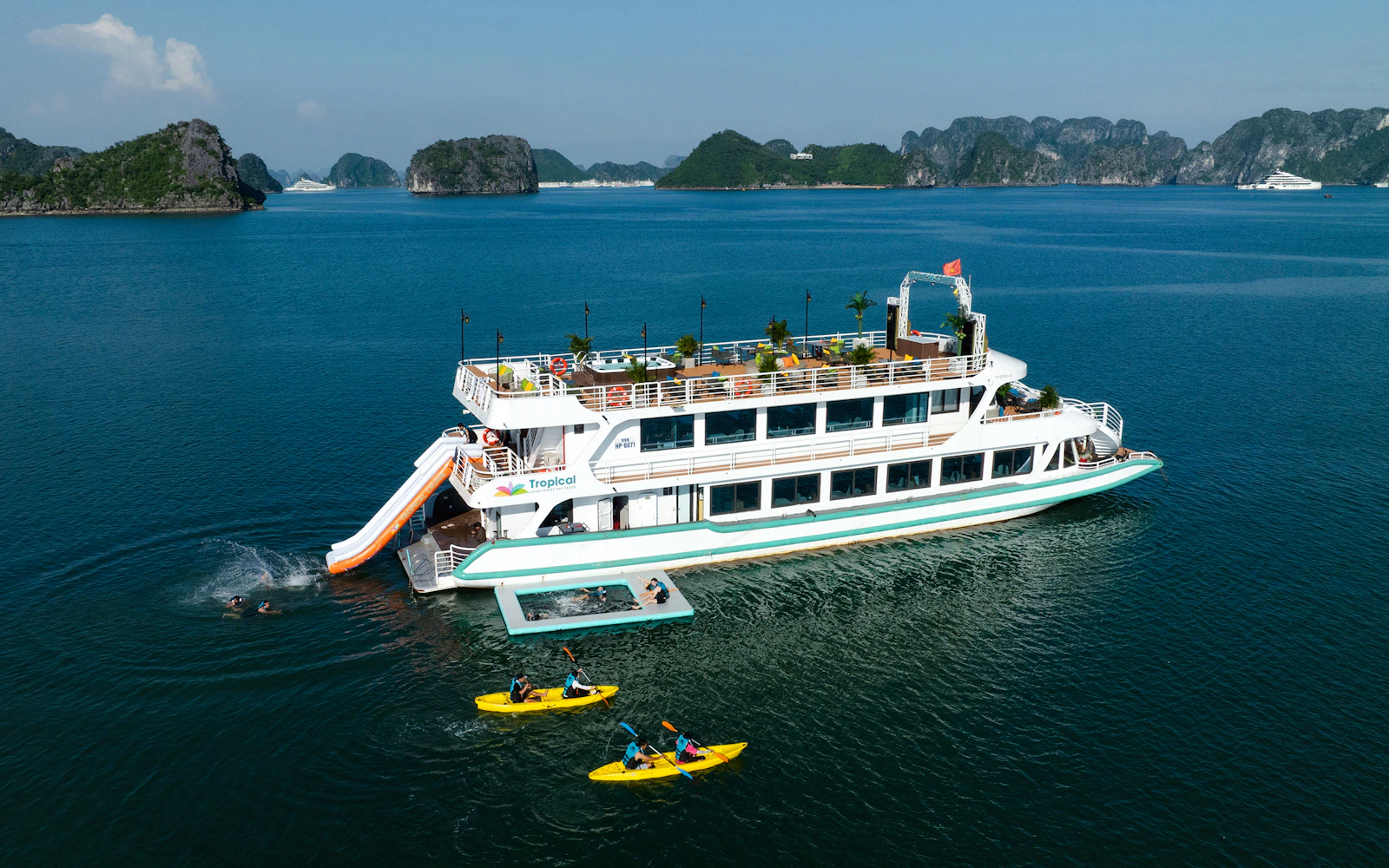 Ha Long Bay and Lan Ha Bay Day Cruise with Cat Ba Island, Trung Trang Cave and Kayaking Image 2
