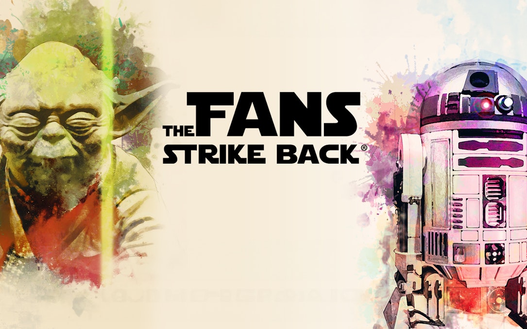 Yoda and R2-D2 artwork for Vienna: The Fans Strike Back Exhibition.
