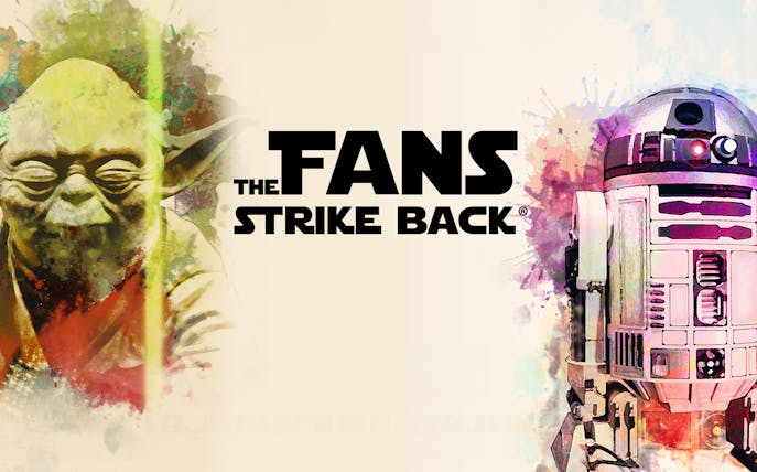 Yoda and R2-D2 artwork for Vienna: The Fans Strike Back Exhibition.