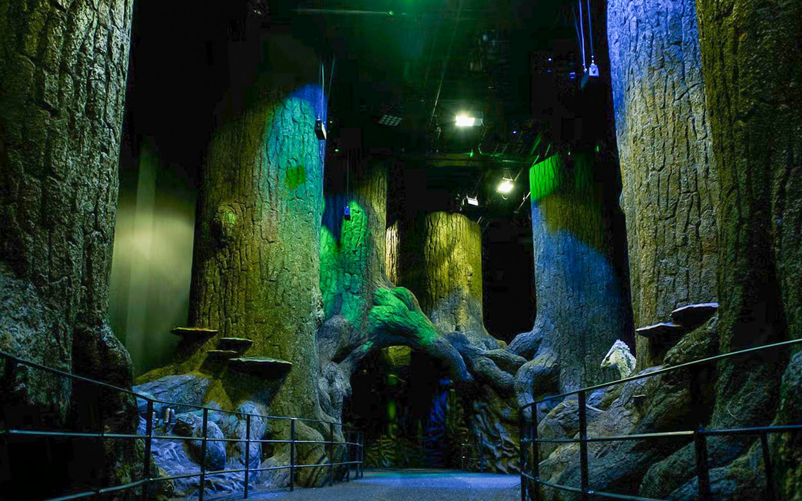 Harry Potter Forbidden Forest set at Warner Bros. Studio Tour London.