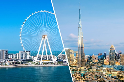 Combo (Save 4%): Ain Dubai + Burj Khalifa Tickets