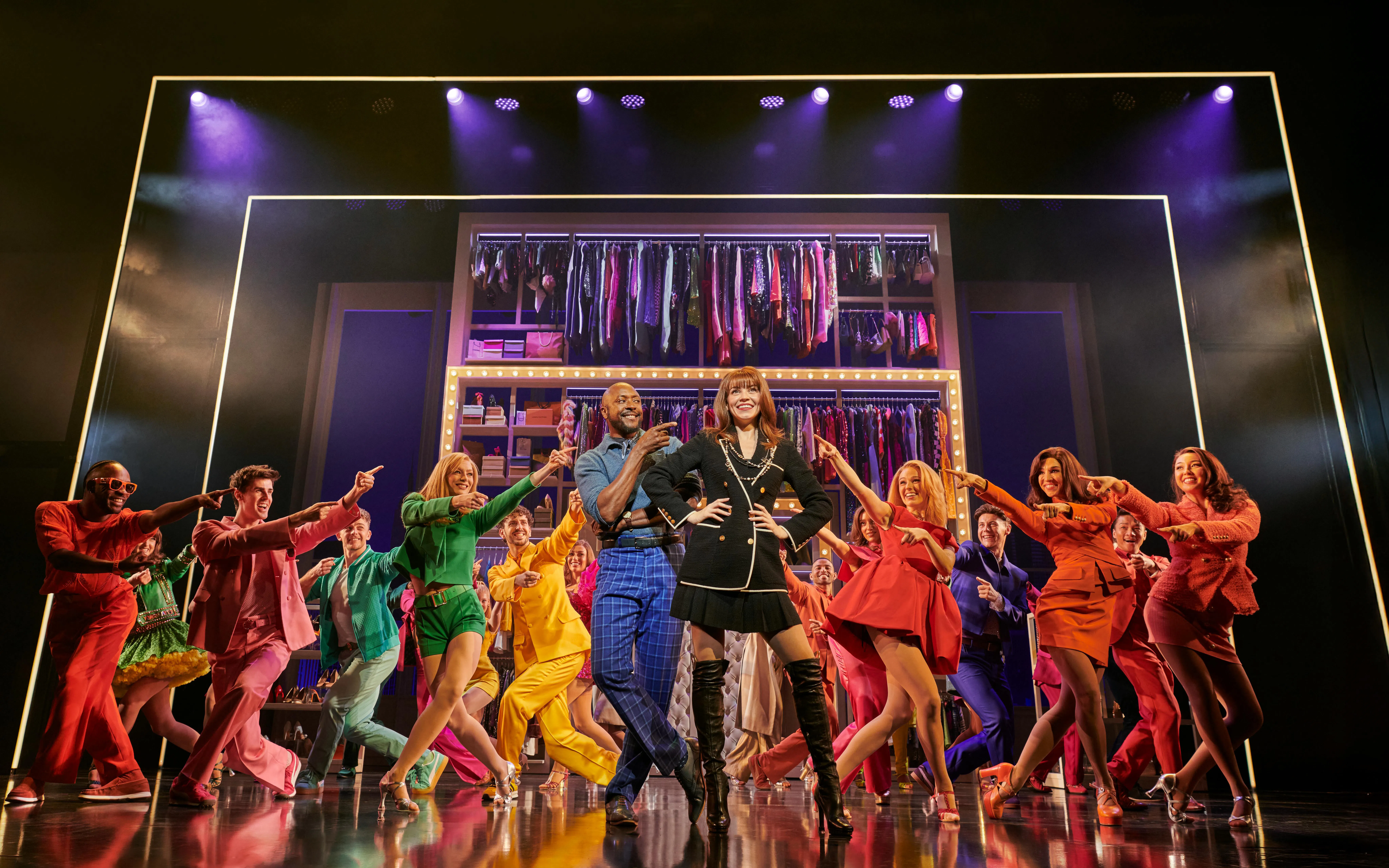 Cast performing The Devil Wears Prada musical on stage in Hamburg.