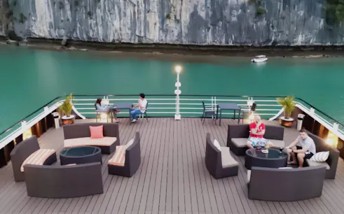 from cat ba: lan ha bay day cruise with viet hai village visit, kayaking & lunch-1