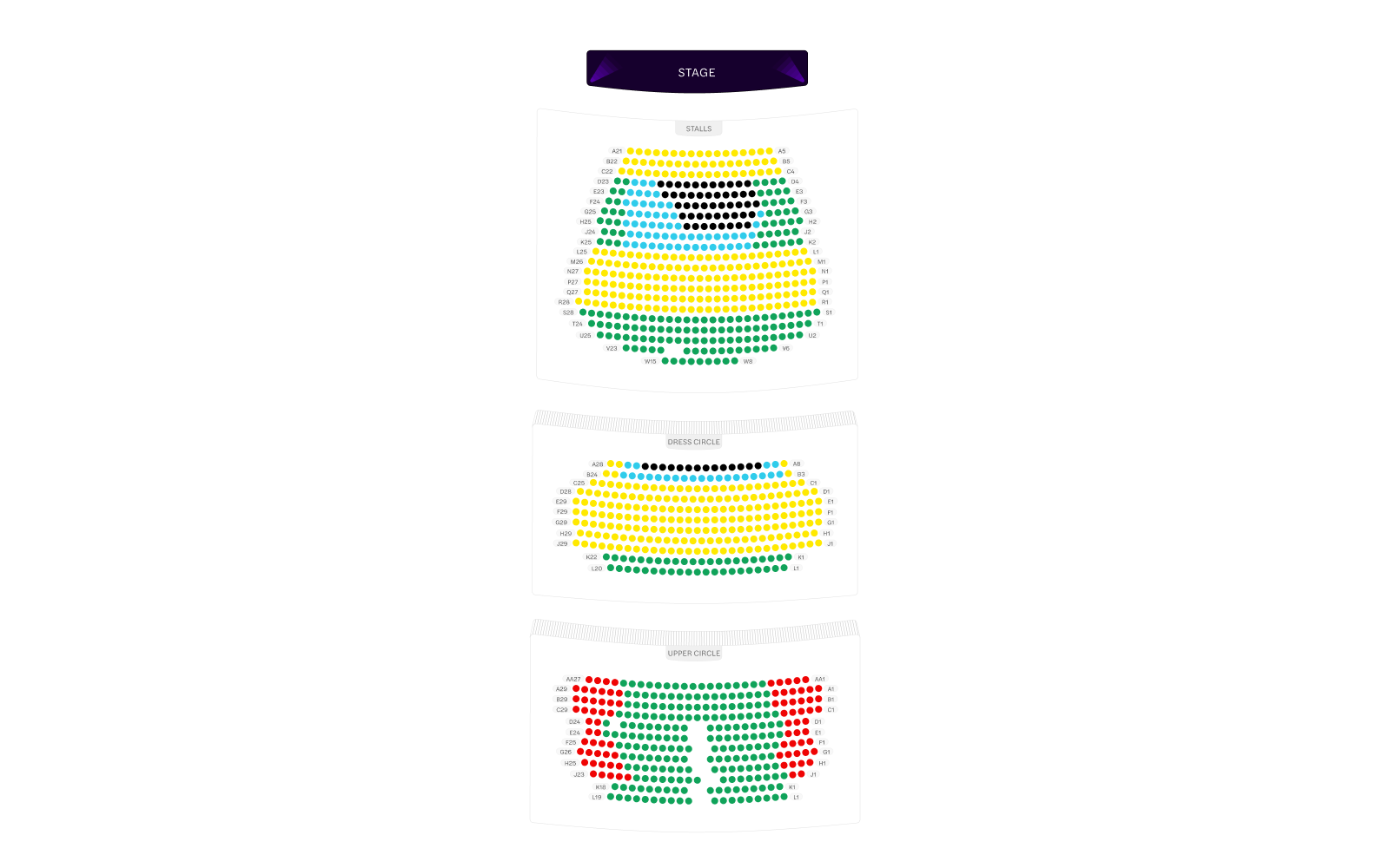 Sondheim Theatre Seating Plan image
