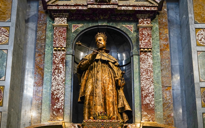 Statue in Medici Chapel, San Lorenzo Church, Florence, Tuscany, Italy.