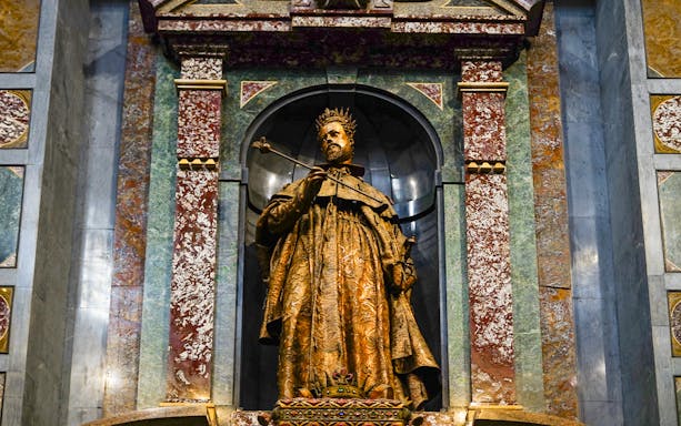 Statue in Medici Chapel, San Lorenzo Church, Florence, Tuscany, Italy.