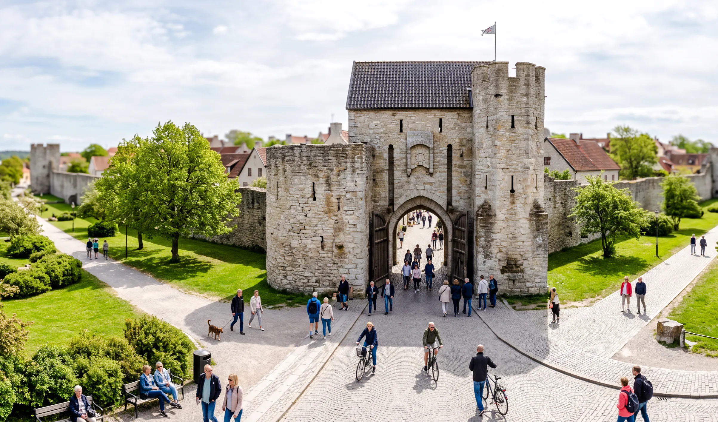 visby özel yürüyüş turu: katedral ve bahçeler-1