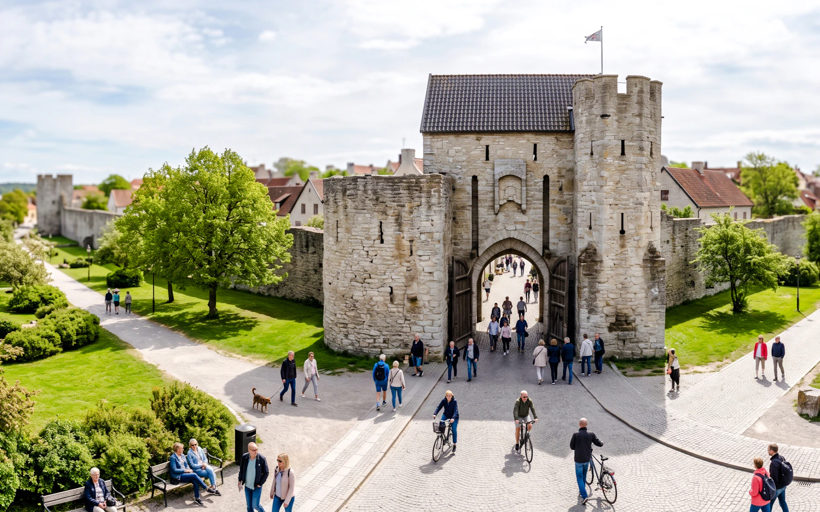 Visby Private Walking Tour with Cathedral and Gardens