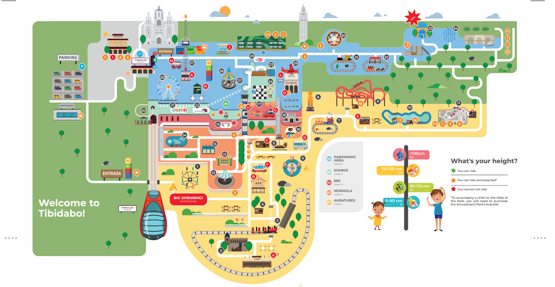 Tibidabo Park Map Image