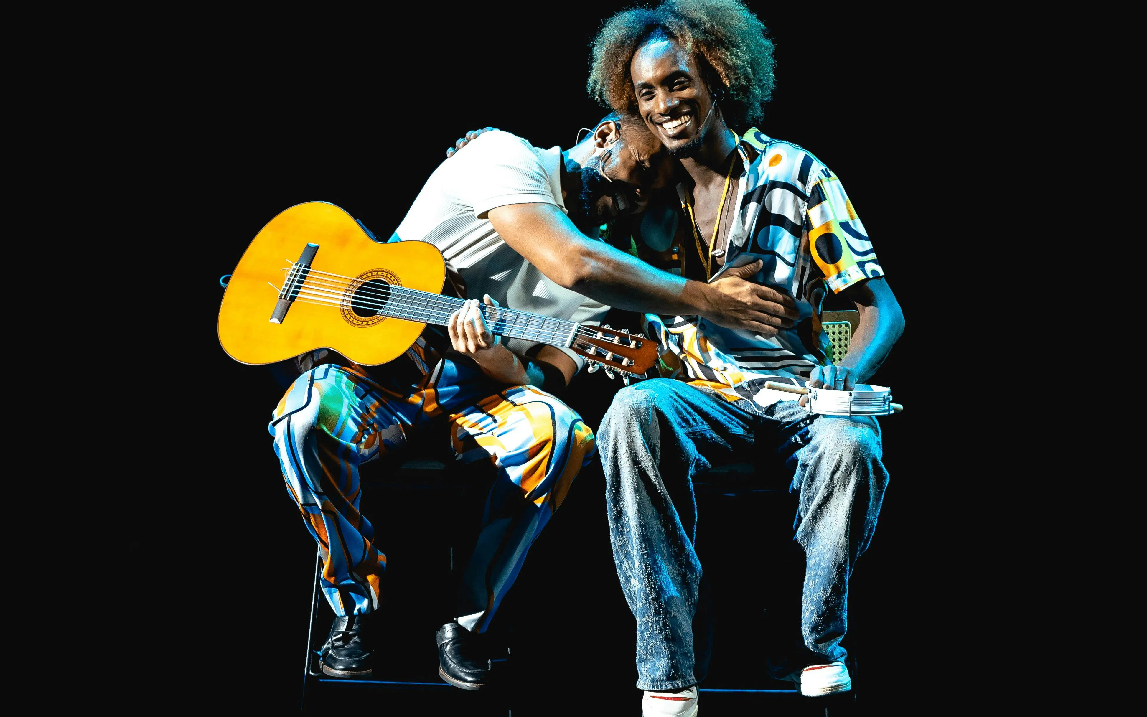 Musicians performing at Roxy Dinner Show in Rio de Janeiro.