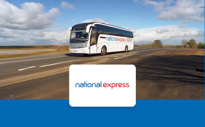 National Express bus on route to London Victoria Station.