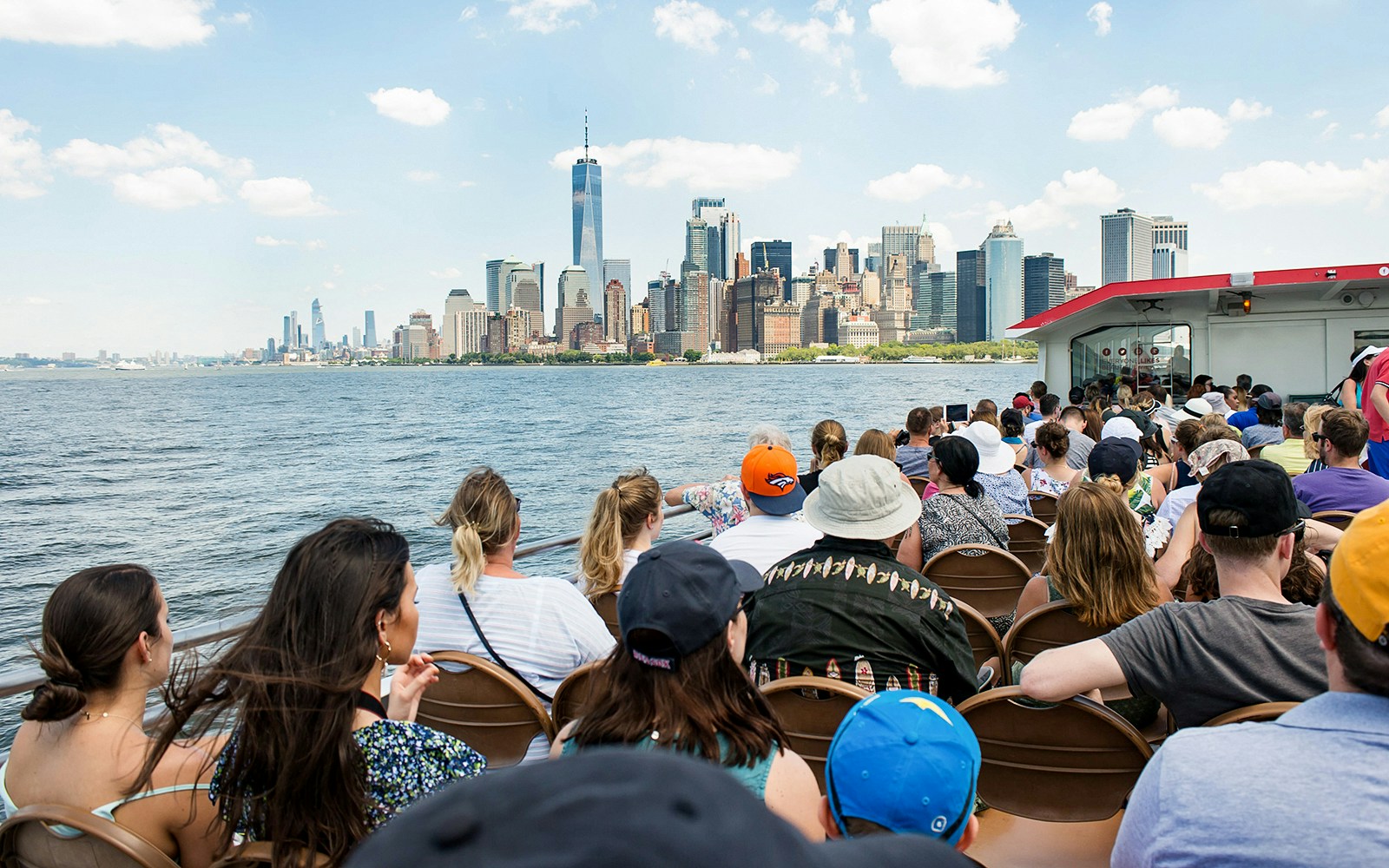 View of guests sitting on Liberty Super Express