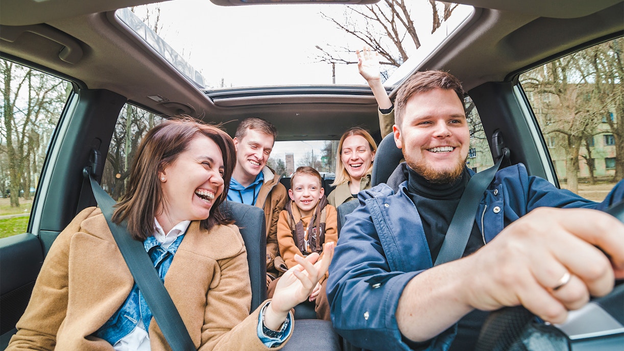 Group enjoying a road trip to Montserrat.