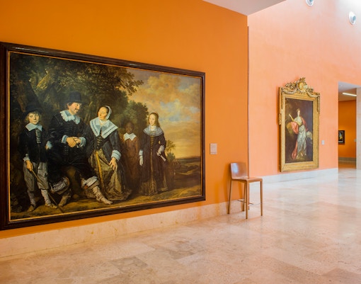 Thyssen Museum interiors in Madrid, Spain.