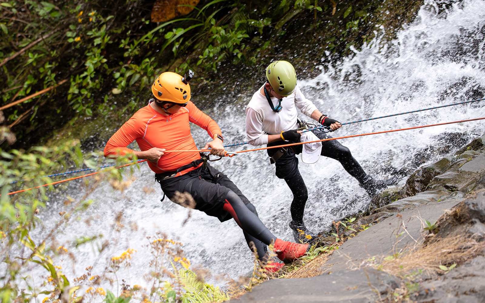 waterfall abseiling