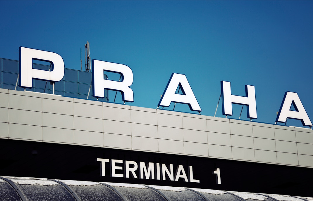 Terminal 1 - international airport in Prague