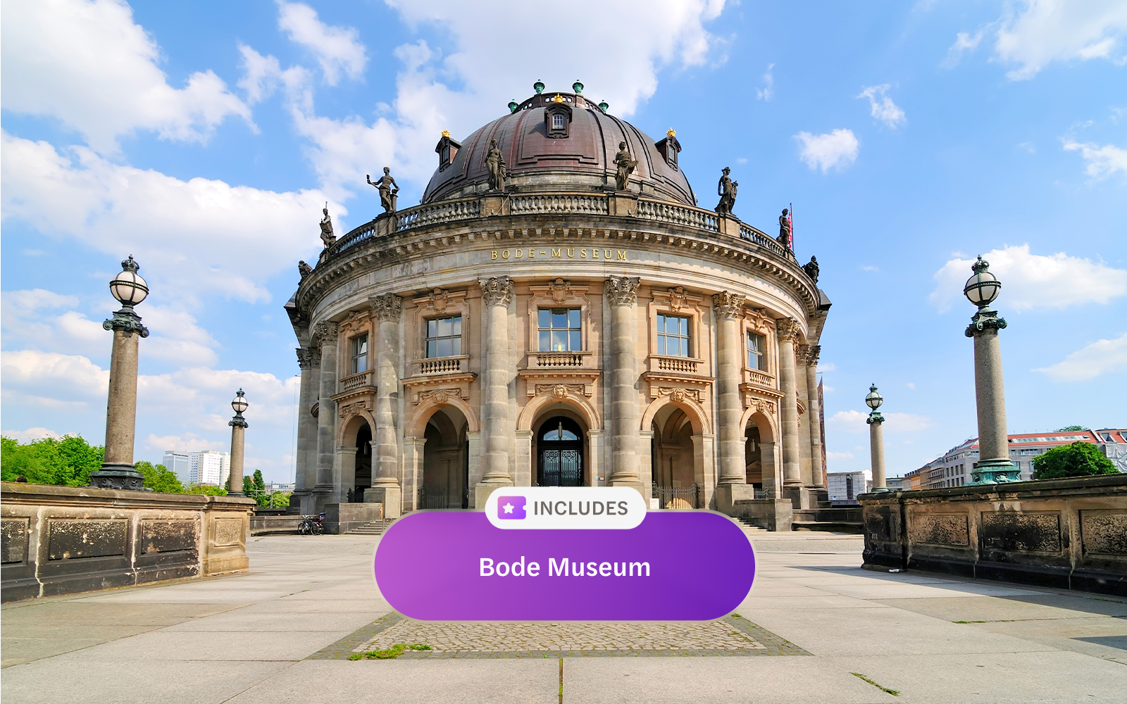 Bode Museum exterior in Berlin, included with Berlin WelcomeCard.