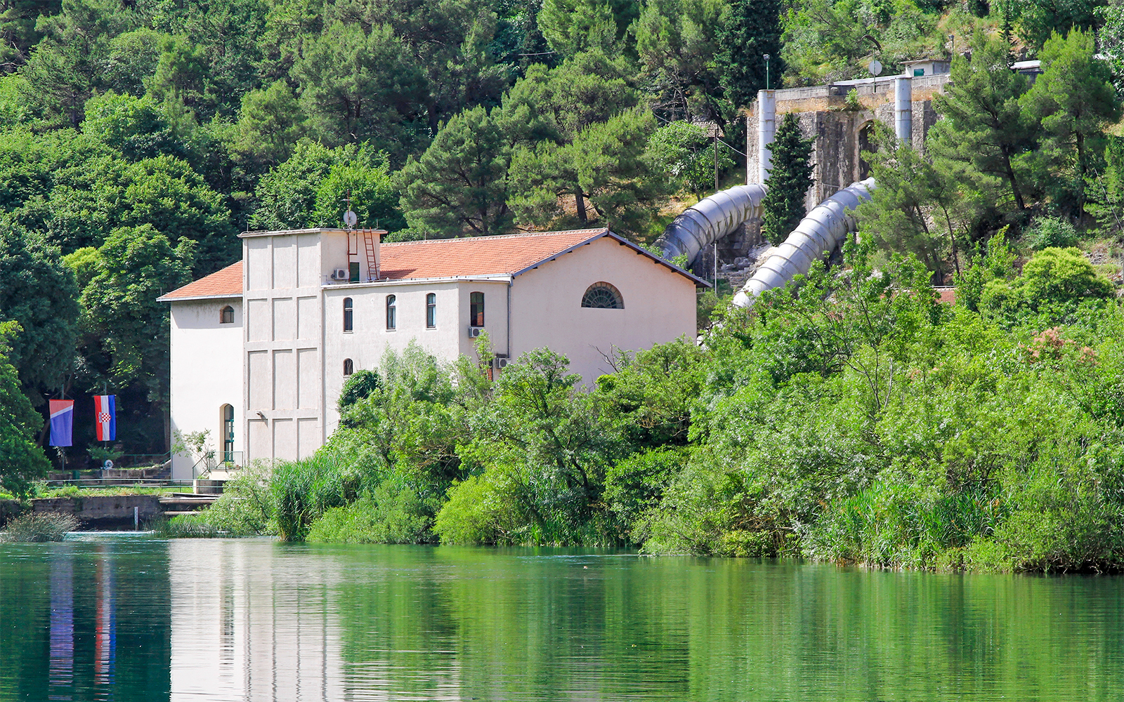 Krka Hydroelectric Power Plant in Croatia.