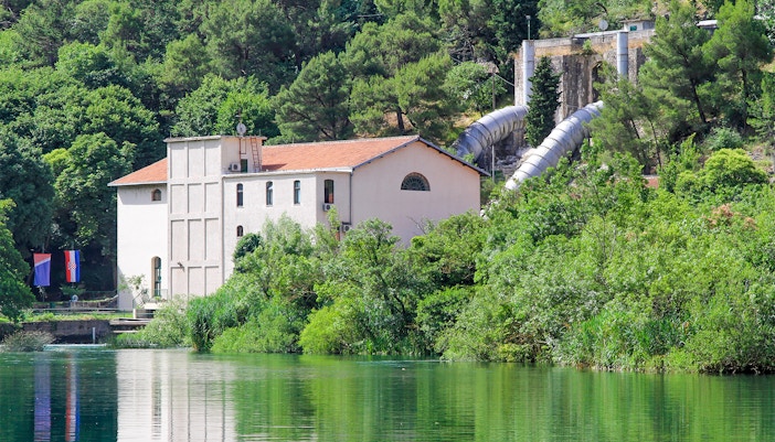 Krka Hydroelectric Power Plant in Croatia.