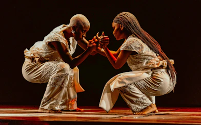 Performers in traditional attire during Roxy Dinner Show, Rio de Janeiro.