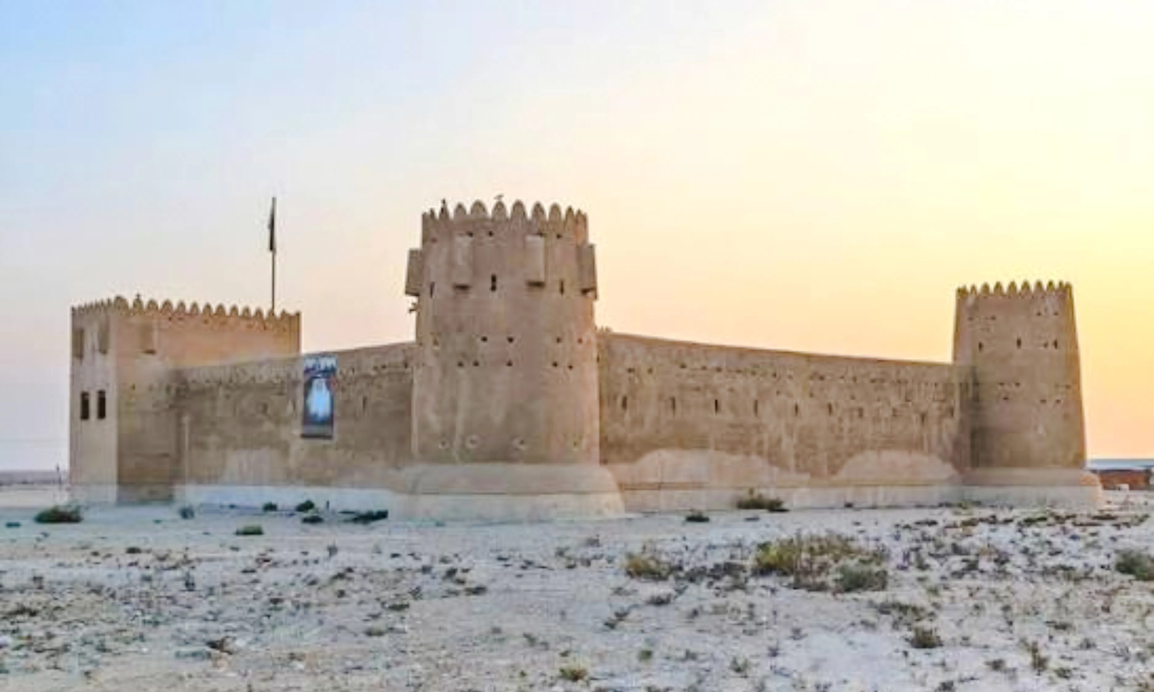 from doha: private al zubarah fort, purple island and al thakhira mangroves tour-2