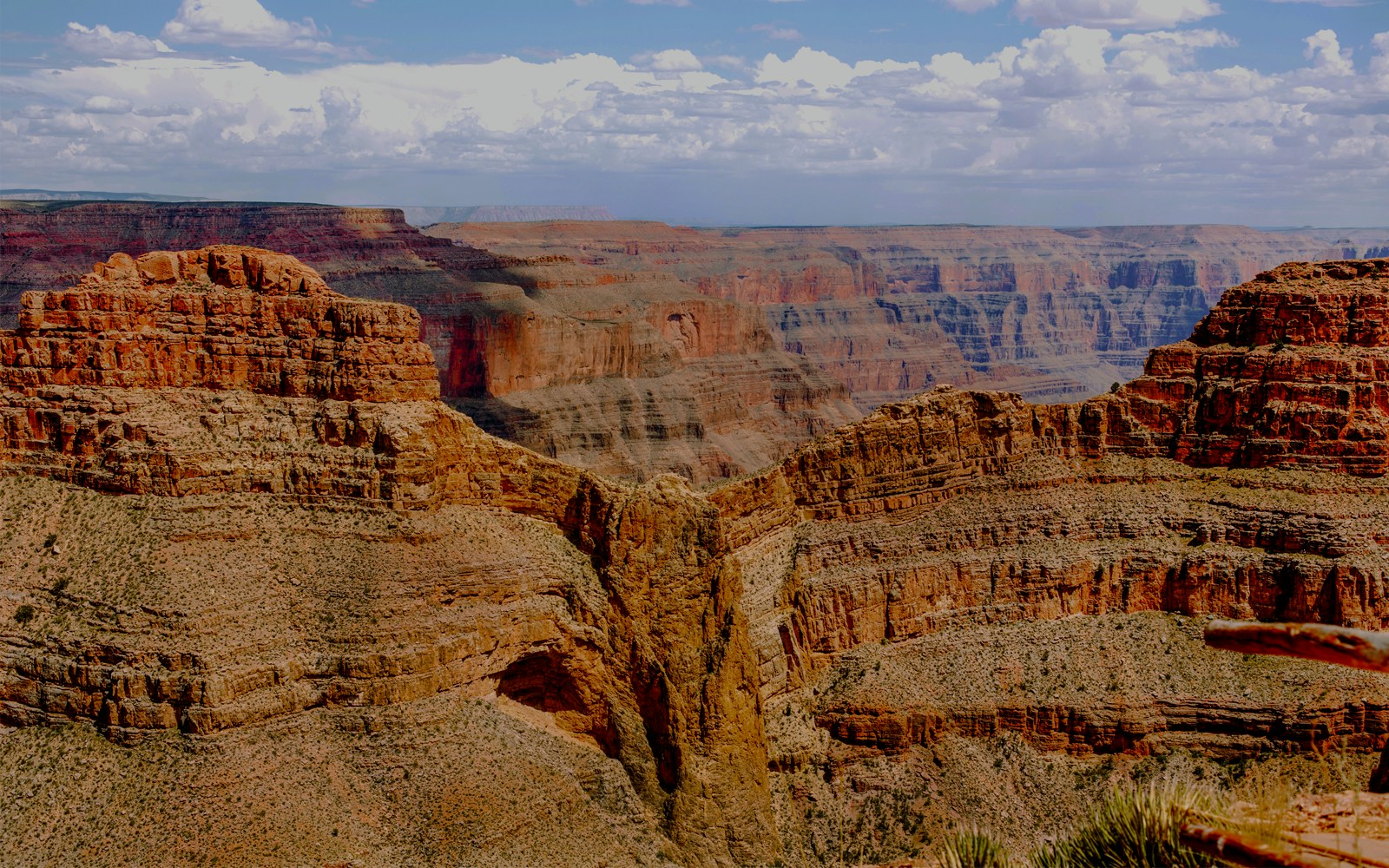 Grand Canyon West view at Eagle Point, showcasing layered red rock formations, USA.