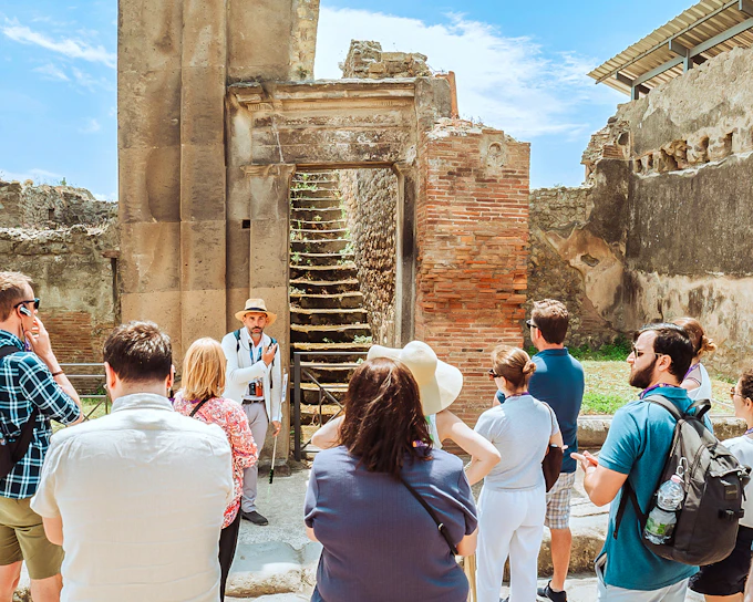 From Naples: Pompeii Guided Tour with Round-Trip Transfers