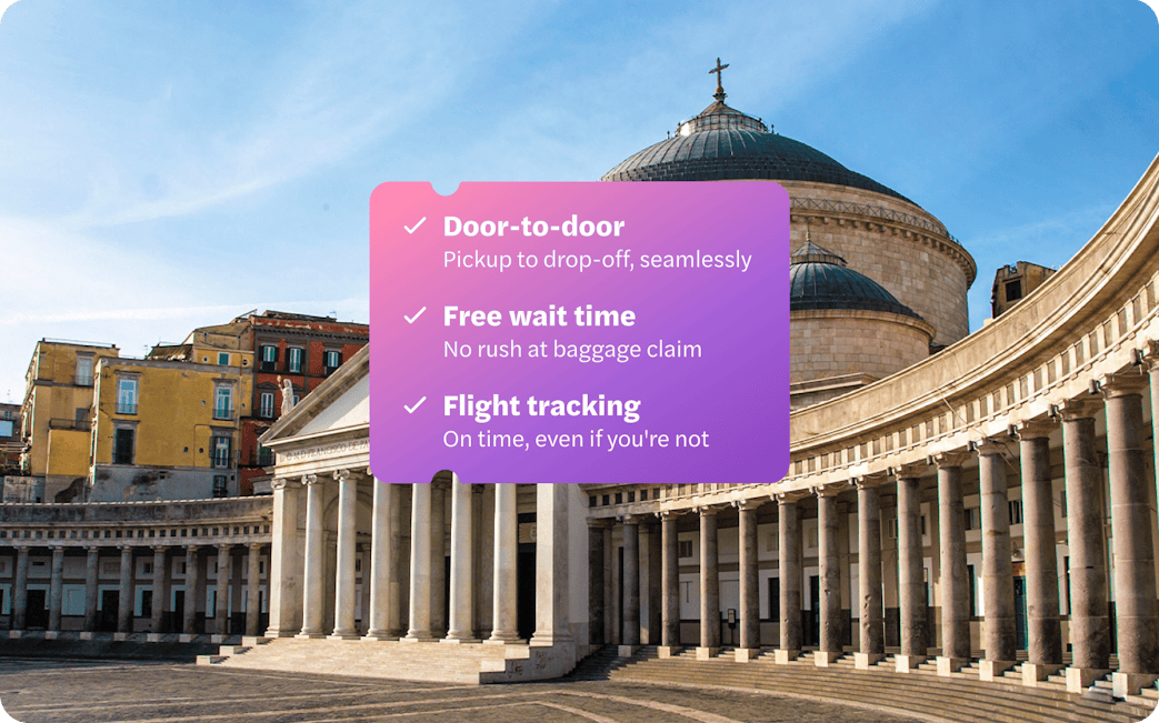 Naples International Airport private transfer service with seamless pickup, free wait time, and flight tracking.