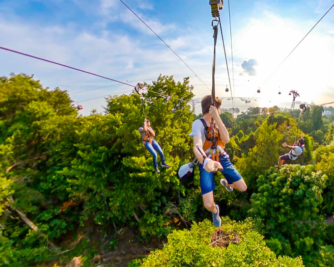 MegaZip & MegaBounce Tickets at Mega Adventure Park Sentosa
